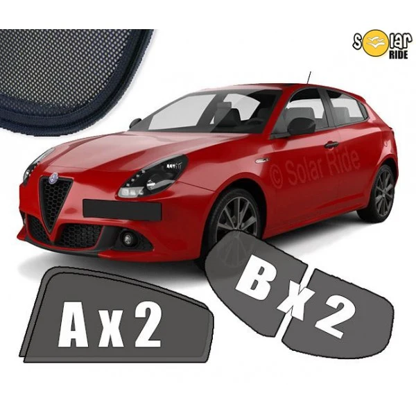 Solskjerm Alfa Romeo Giulietta (2010-2020) (4 stk)