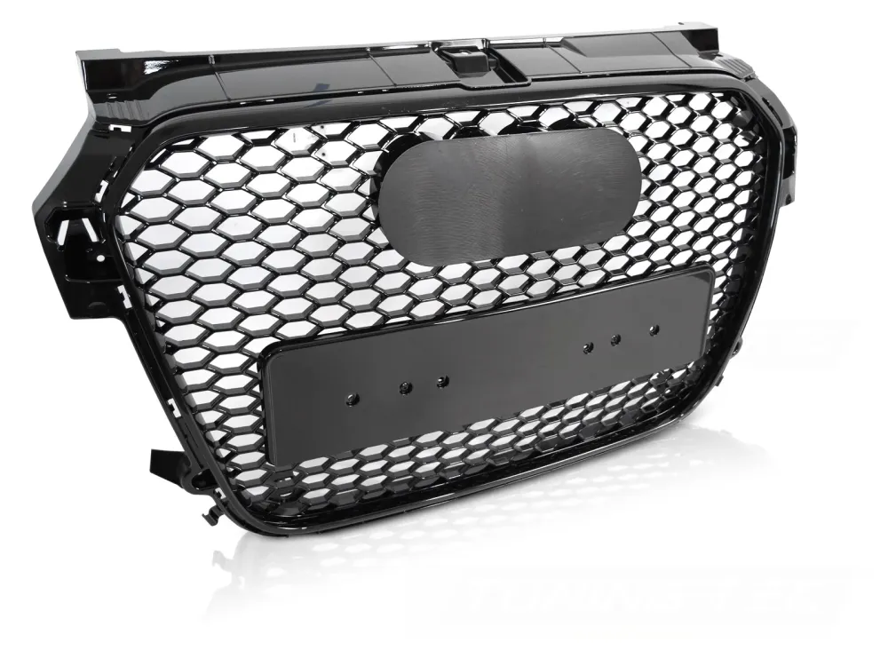 Grill Audi A1 8X (2010–2014) Sport Glossy Svart PDC - GRAU92