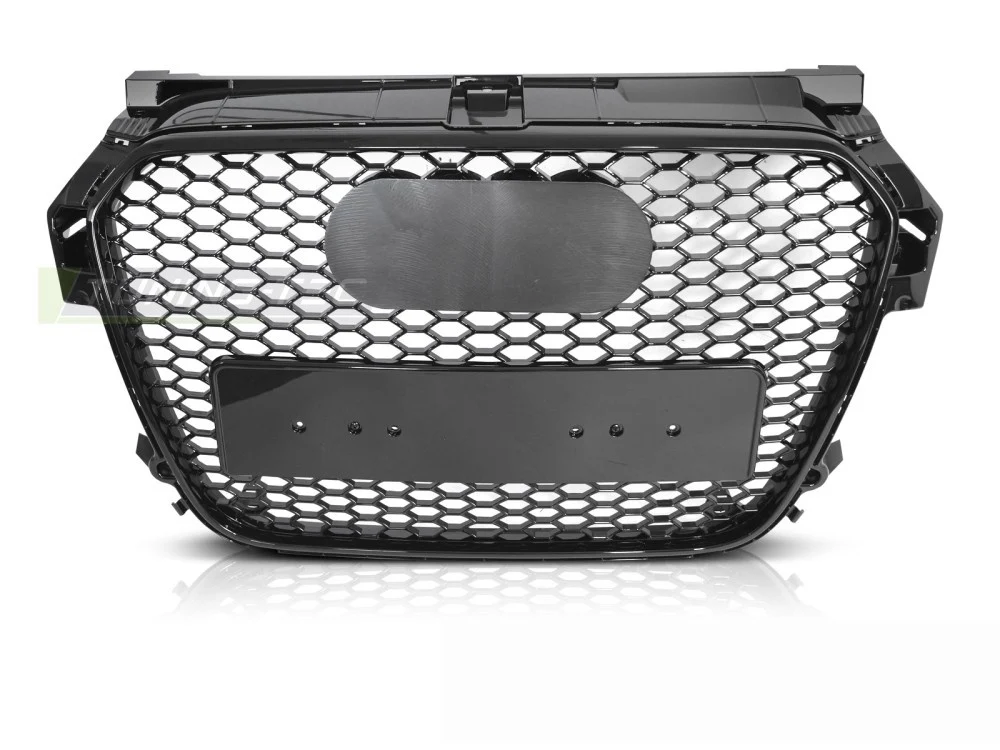 Grill Audi A1 8X (2010–2014) Sport Glossy Svart PDC - GRAU92