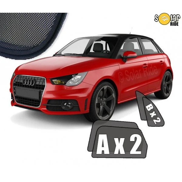 Solskjerm Audi A1 8X Sportback (2010-2018) (4 stk)