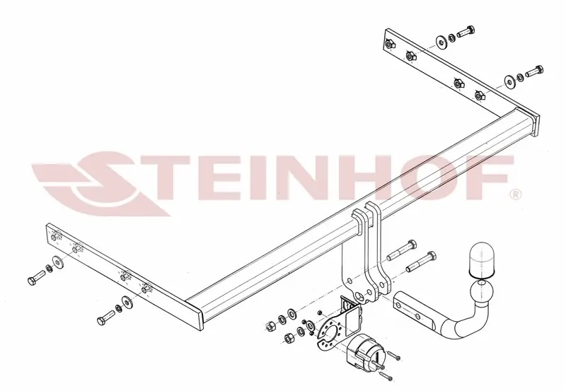 Tilhengerfeste Audi A3 8P Facelift (2008-2013) – fastmontert | Steinhof