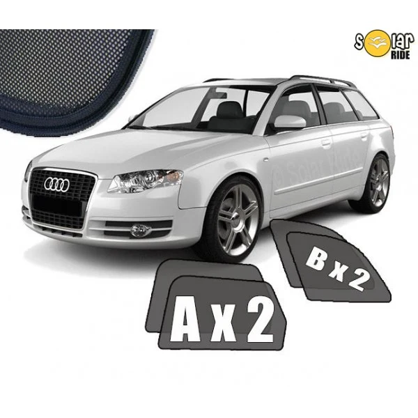 Solskjerm Audi A4 B7 Avant (2004-2008) (4 stk)