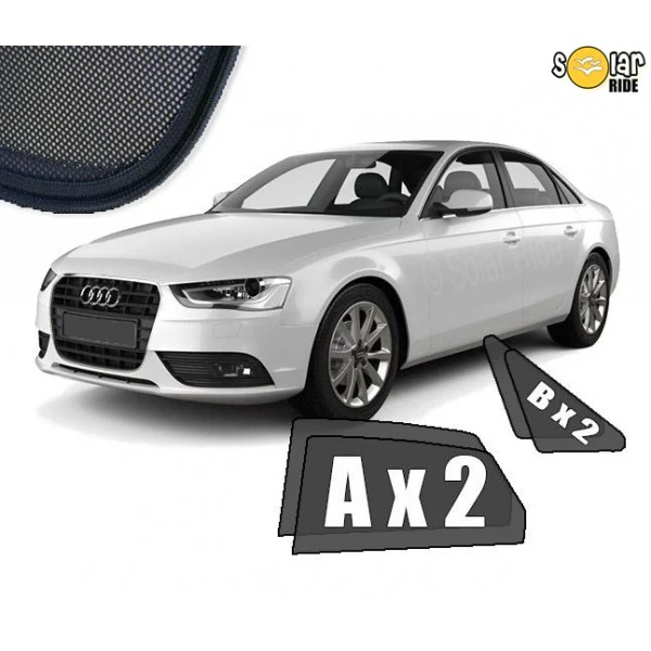 Solskjerm Audi A4 B7 Sedan (2004-2008) (4 stk)