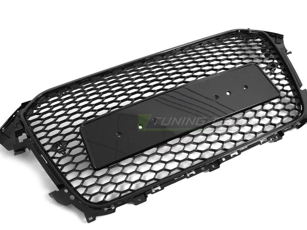 Grill Audi A4 B8 (2012–2015) Sport Glossy Svart PDC - GRAU99