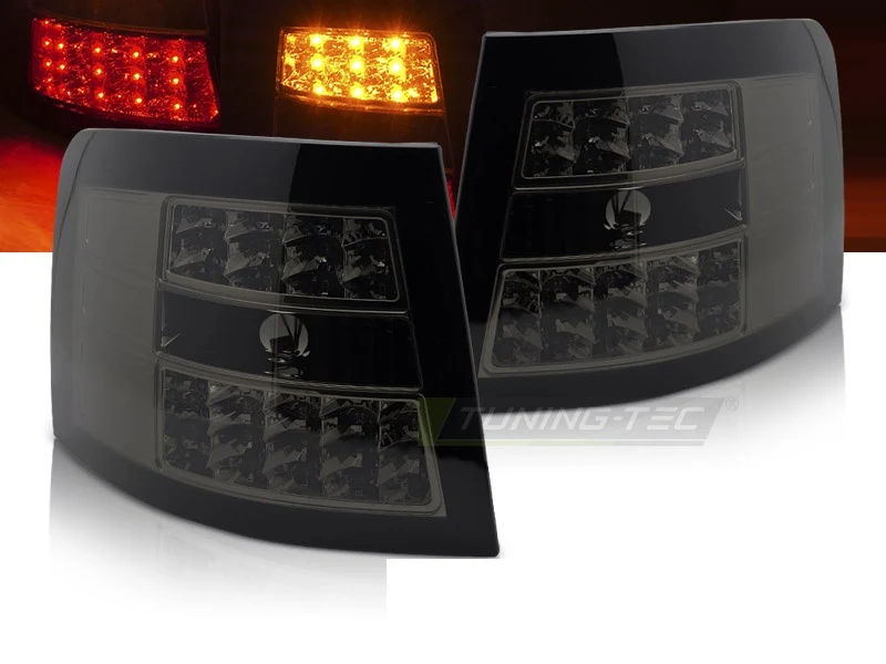 Baklykter Audi A6 Avant C5 (1997–2004) LED Smoke - LDAUJ1