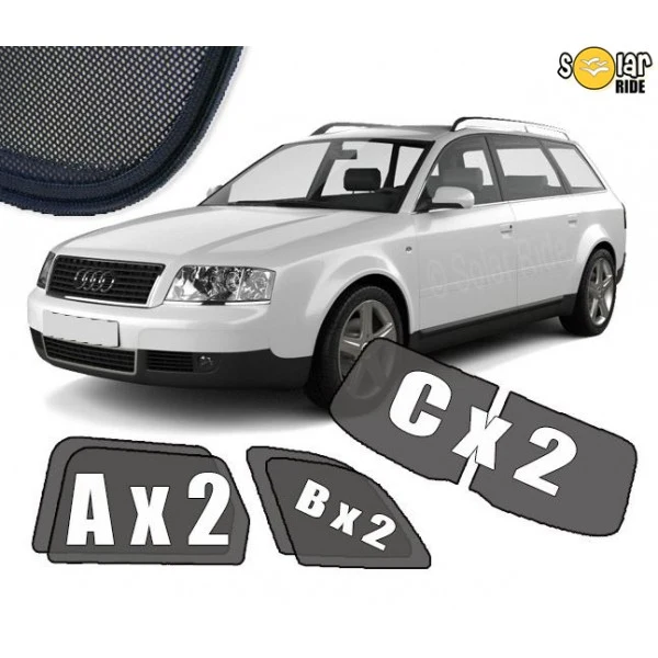 Solskjerm Audi A6 C5 Avant (1997-2004) (6 stk)