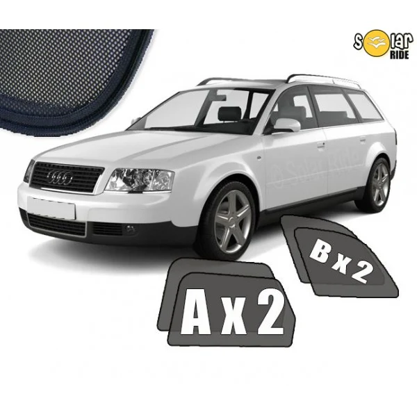 Solskjerm Audi A6 C5 Avant (1997-2004) (4 stk)
