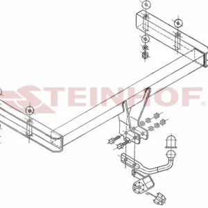 Tilhengerfeste Audi A6 Stasjonsvogn (only Quattro) (1997-2005) – fastmontert | Steinhof