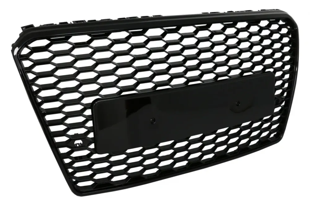 Grill Audi A7 C7 10–14 blank svart, PDC, uten logo
