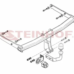 Tilhengerfeste Audi A7 Sportback 4G (2010-2018) – fastmontert | Steinhof