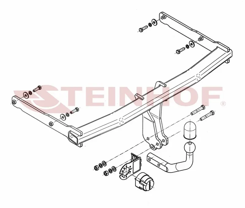 Tilhengerfeste Audi A7 Sportback 4G (2010-2018) – fastmontert | Steinhof