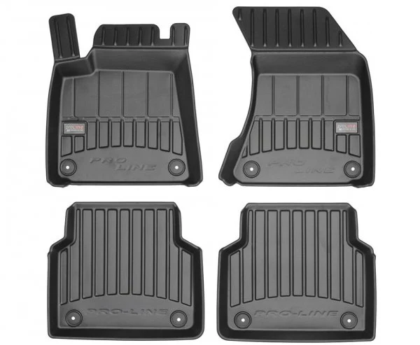 Gulvmatter Audi A8 D4 (2009-2017) – 3D Premium med sidekant | Frogum