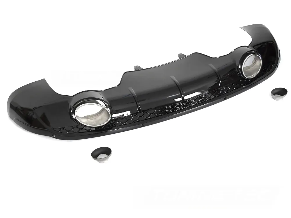 Diffusor Audi Q5 8R 12–16 blank svart, twin outlet PDC – ZTAU23