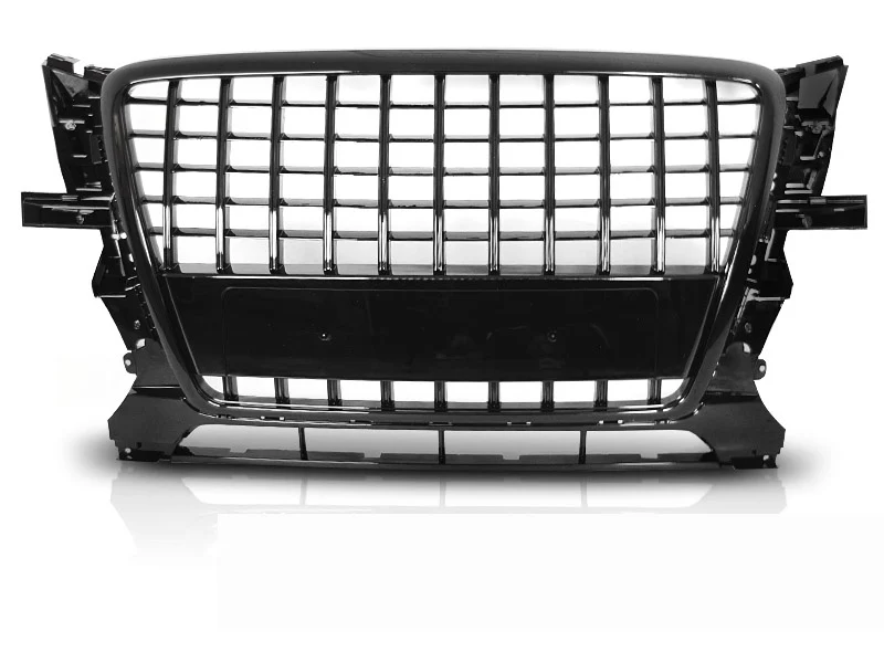 Grill Audi Q5 (2008–2012) Sport Glossy Svart - GRAU84