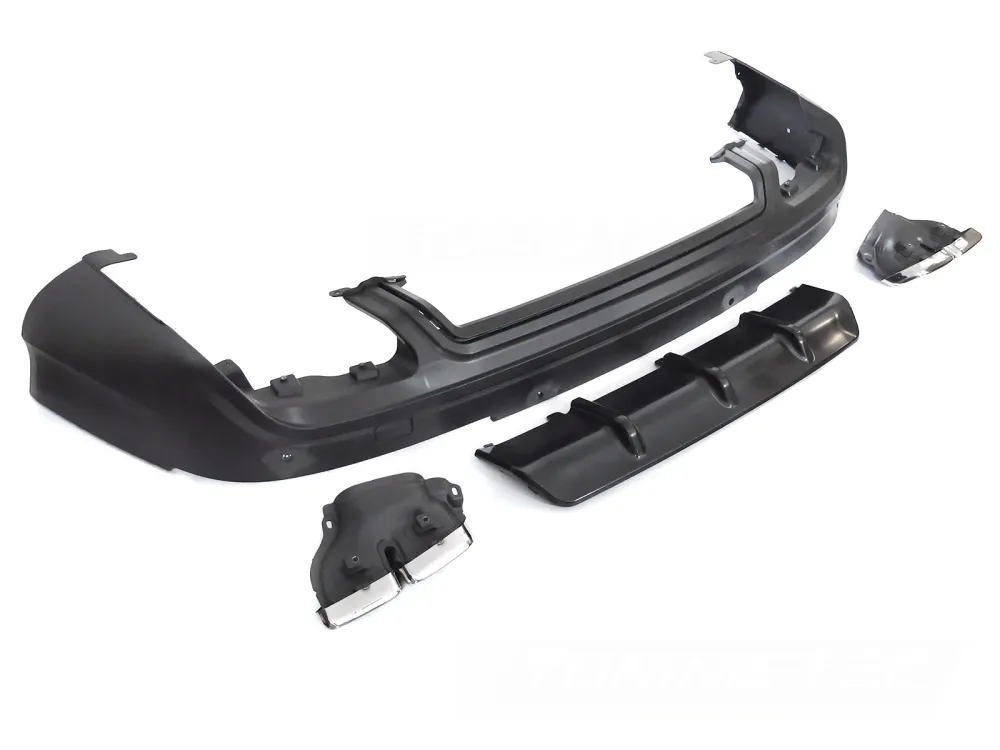Diffusor Audi Q7 4L 05-15 svart Sport S med PDC - ZTAU25