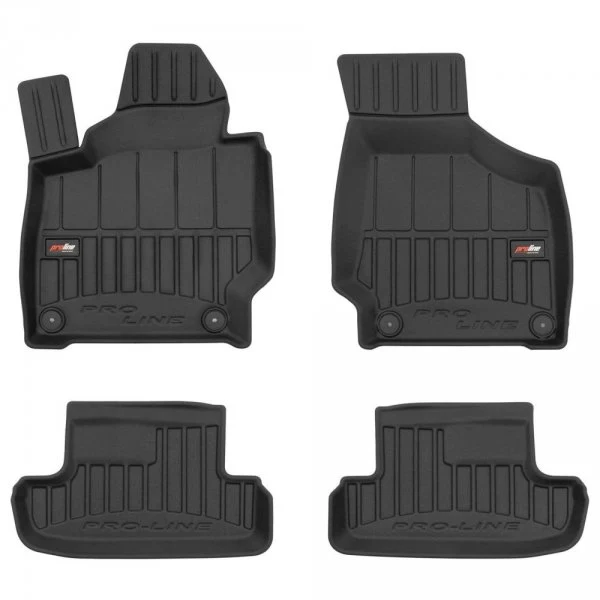 Gulvmatter Audi TT II (2006-2014) – 3D Premium med sidekant | Frogum