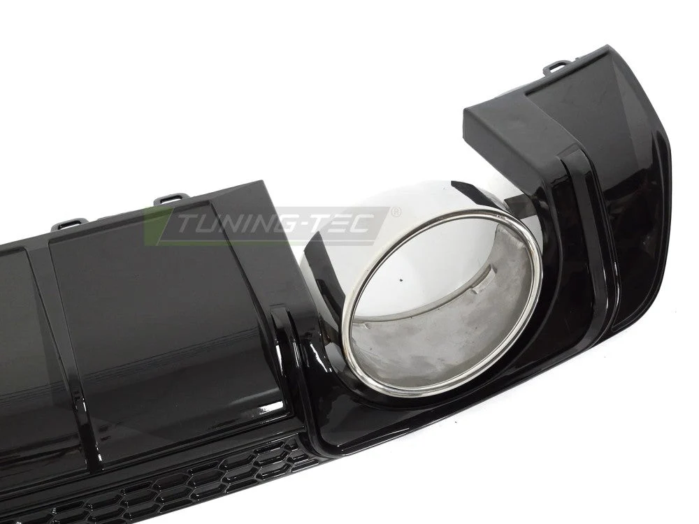 Diffusor Audi TT 8S 14-18 Twin Outlet Glossy Black Sport Style ZTAU29