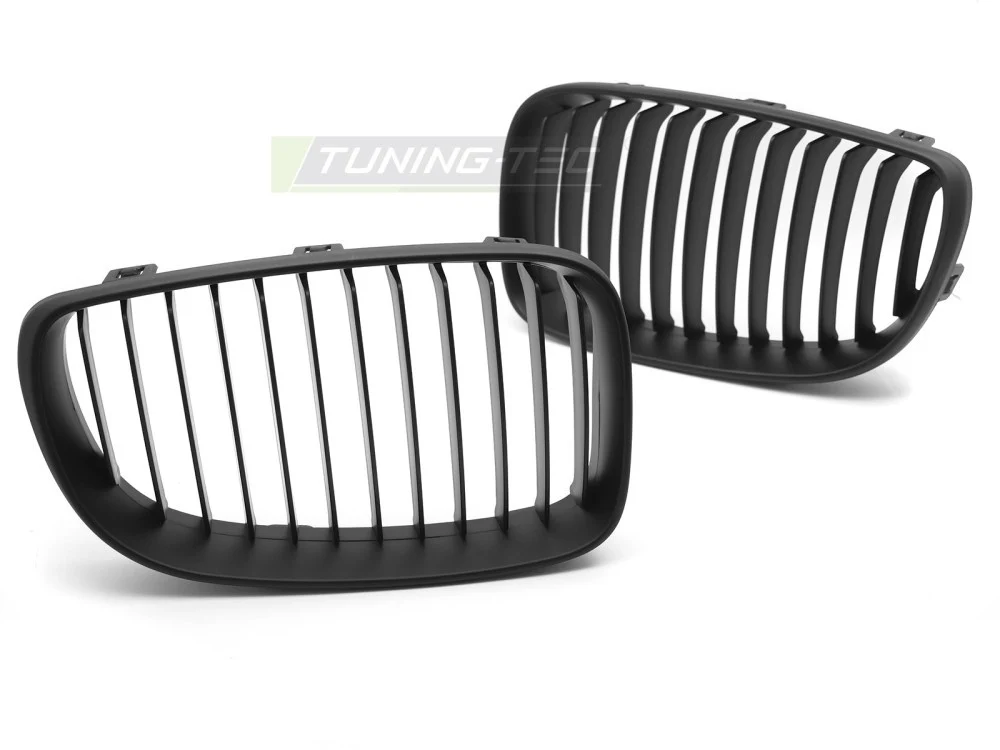 Grill BMW 1-serie E82 2007-2011 Matt Svart - GRBMP6-E82