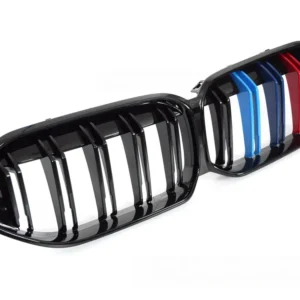 Grill BMW 2-serie F44 2019-2024 Glossy Black Tri-Colour Dobbel List - GRBMP9