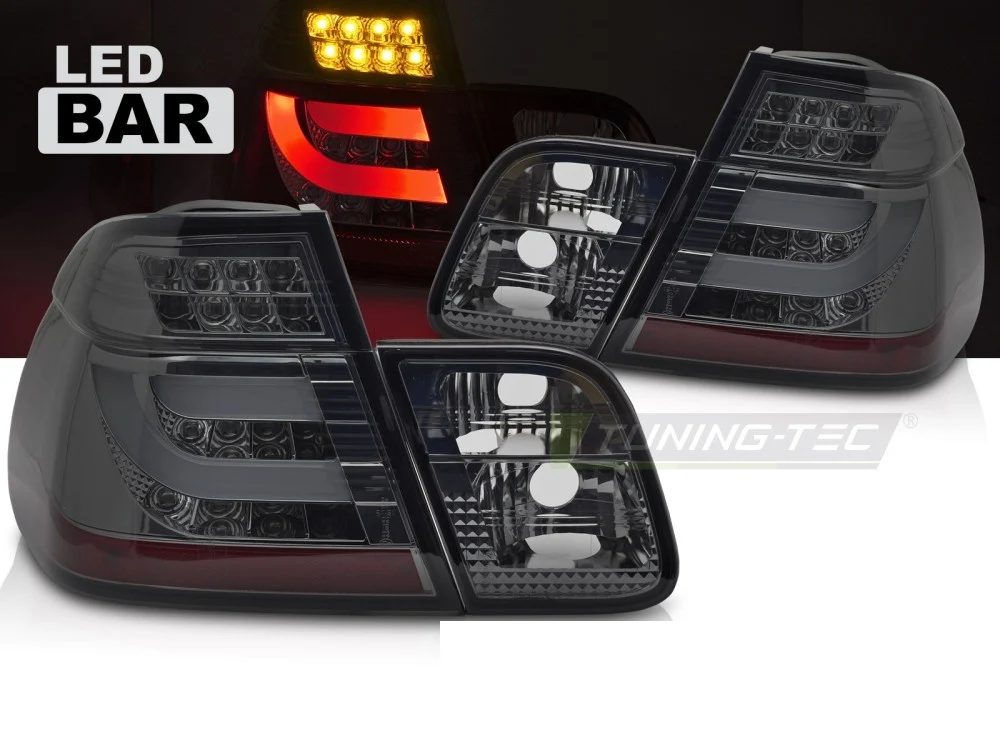 Baklykter BMW 3-serie E46 Sedan 1998-2001 LED Smoke - LDBMO1