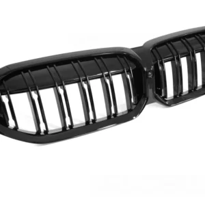 Grill BMW 3-serie G20 Sedan 2018- Blank Svart Dobbelt Stav Sport - GRBMK3