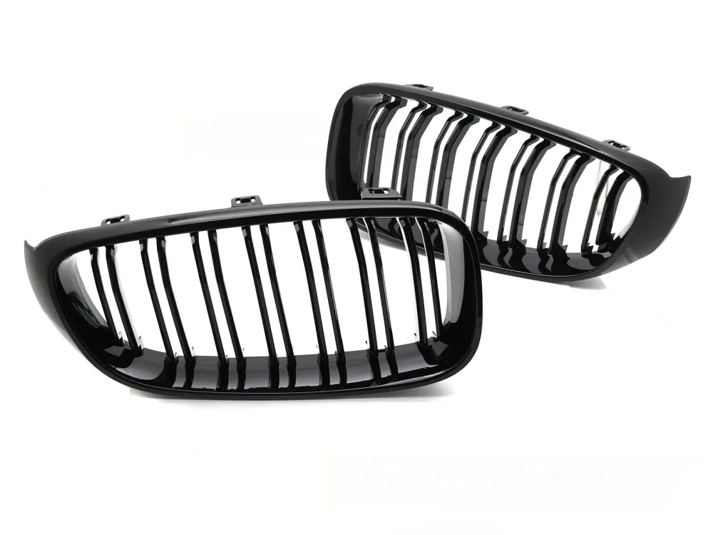 Grill BMW 3 Gran Turismo F34 2013-2017 Blank Svart Dobbel Bar - GRBMR2