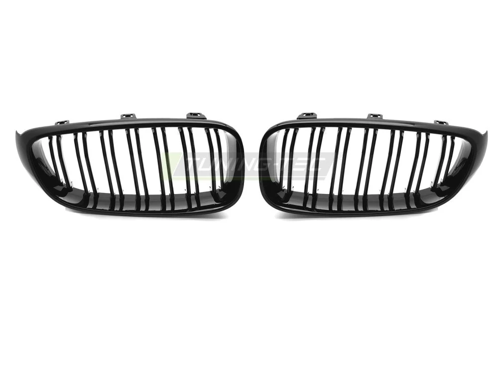 Grill BMW 3 Gran Turismo F34 2013-2017 Blank Svart Dobbel Bar - GRBMR2