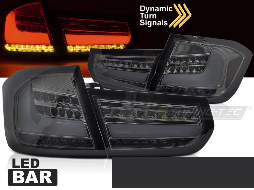Baklykter BMW 3-Serie F30 (2011–2015) LED Bar Tonet Sekvensiell - LDBMJ7