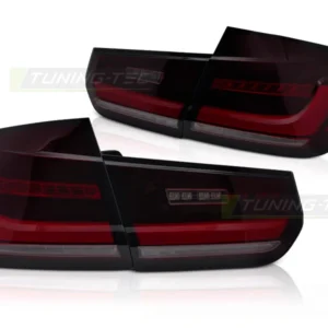 Baklykter BMW 3-Serie F30 (2011–2018) LED Bar Sekvensiell Rød Tonet - LDBMJ9