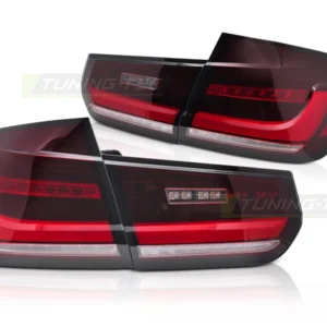 Baklykter BMW 3-Serie F30 (2011–2018) LED Bar Sekvensiell Rød/Hvit - LDBMJ8