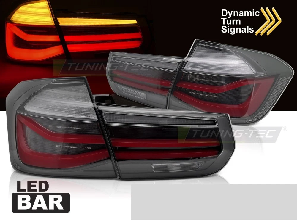 Baklykter BMW 3-Serie F30 (2011–2018) LED Bar Sekvensiell Tonet - LDBMK8