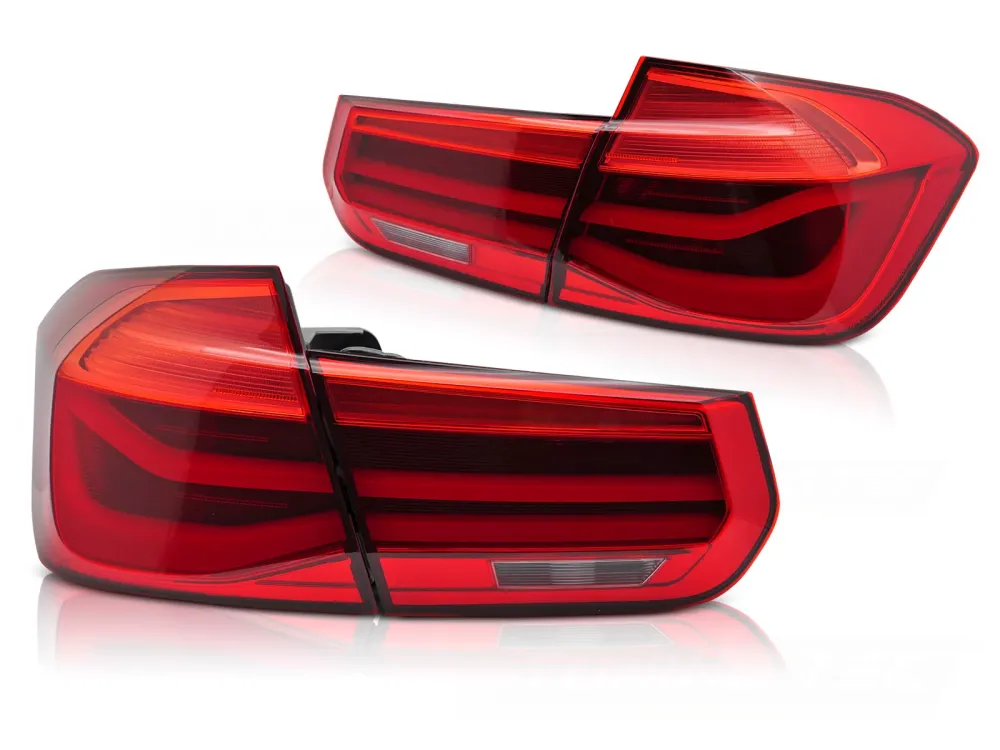 Baklykter BMW 3-Serie F30 (2011–2018) LED Bar Sekvensielle Røde - LDBMK7