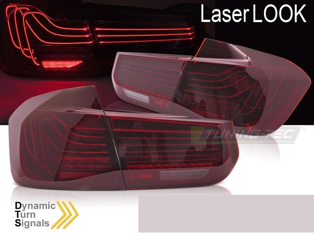 Baklykter BMW 3-Serie F30 (2011–2018) LED Laser Sekvensiell Rød - LDBMM5