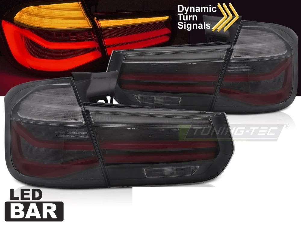 Baklykter BMW 3 Serie (F30/F31) 11-18 LED Bar Sekvensiell Tonet