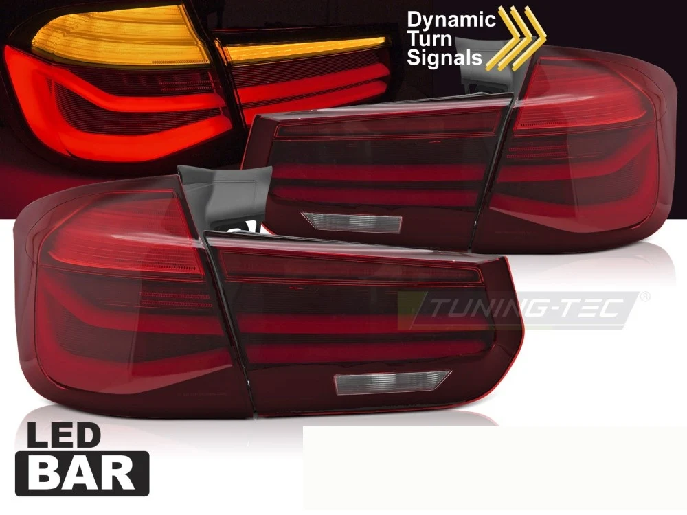 Baklykter BMW 3 Serie F31 11-18 LED Bar Sekvensielle Røde