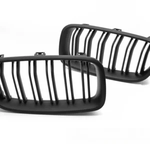 Grill BMW 3-serie F30/F31 2011-2018 Matt Svart Dobbel Ribbe Sport - GRBMJ0