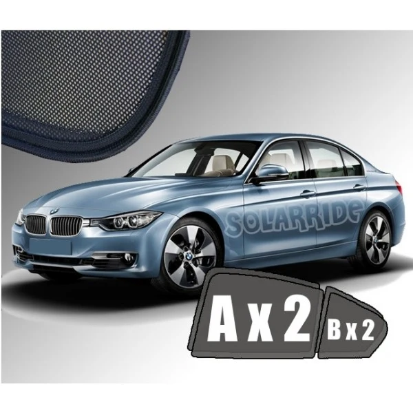 Solskjerm Bmw 3 (F30) Sedan (2011-2018) (4 stk)