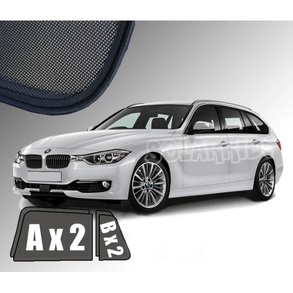 Solskjerm Bmw 3 (F31) Touring (2011-2018) (4 stk)
