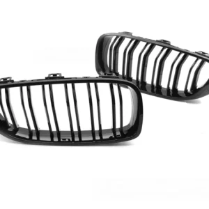 Grill BMW 4-serie F32 F33 F36 2013-2020 Dobbeltstavs Blank Svart - GRBML1-F32