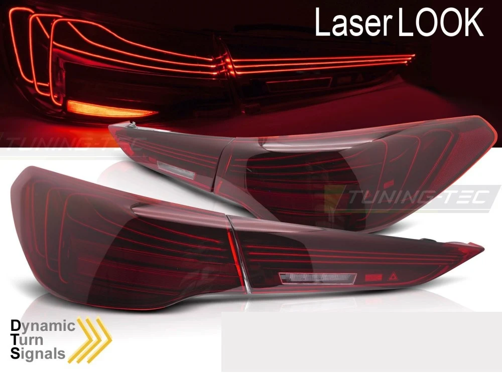 Baklykter BMW 4-Serie G22/G23 (2020–) LED Sekvensiell Rød Laser Look - LDBMM1