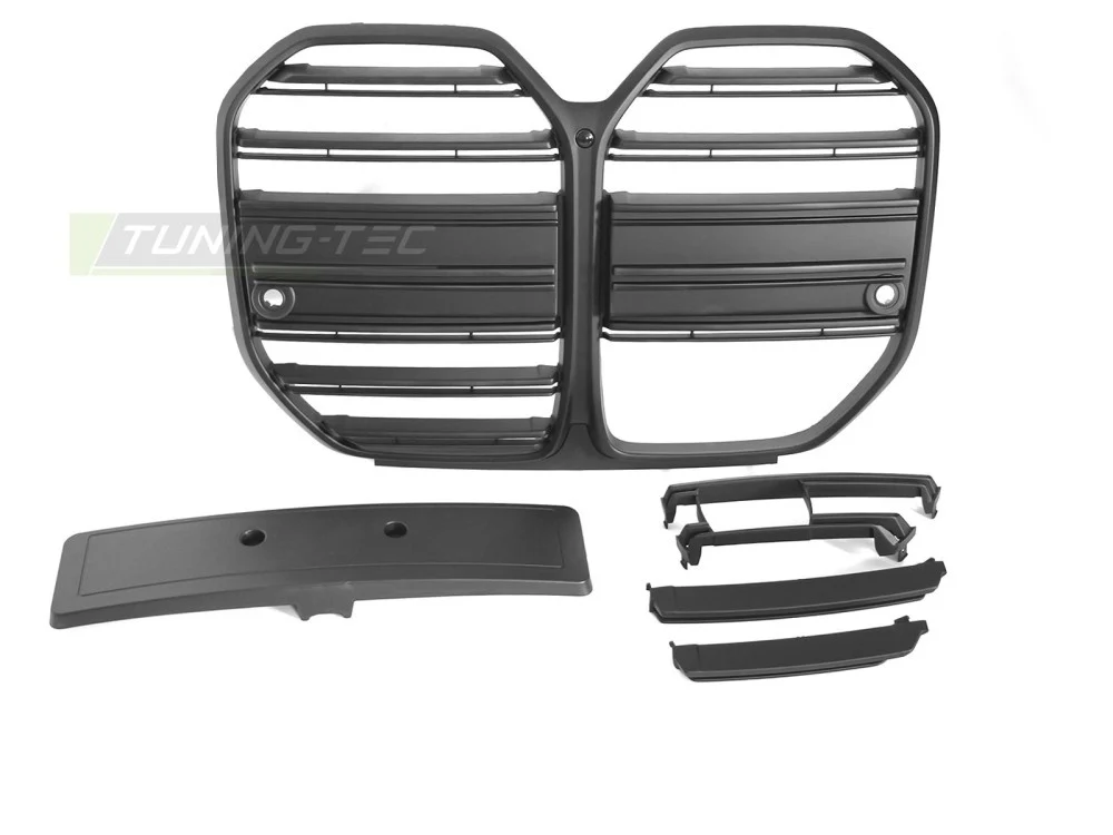 Grill BMW 4-serie G26 Gran Coupé 2021– Matt Svart - GRBMS0