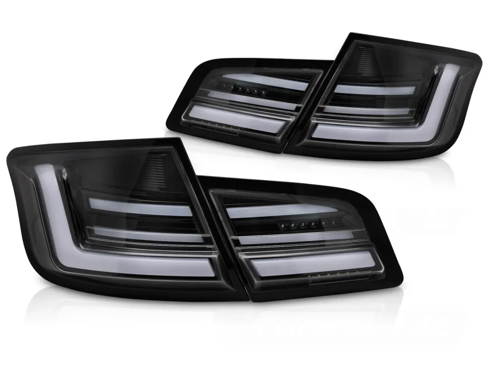 Baklykter BMW 5-serie F10 2010-2013 LED Sekvensiell Glossy Svart - LDBMP0