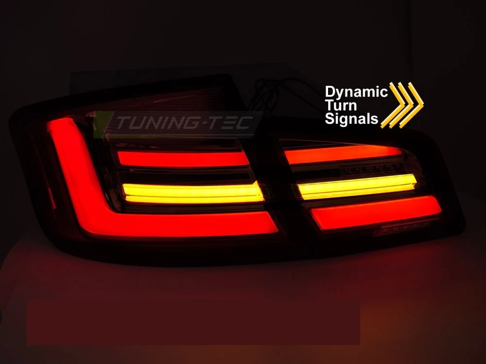 Baklykter BMW 5-serie F10 2010-2013 LED Sekvensiell Glossy Svart - LDBMP0