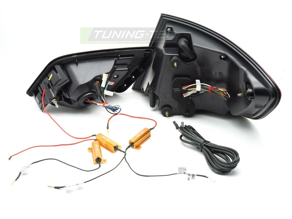 Baklykter BMW 5-serie F10 2010-2013 LED Sekvensiell Glossy Svart - LDBMP0