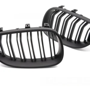 Grill BMW 5 Serie E60/E61 03-10 - Matt Svart Double Bar Sport