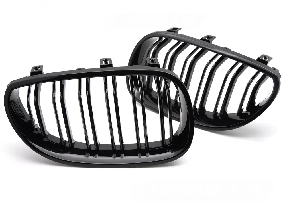 Grill BMW 5 Serie E60/E61 03-10 - Sport Double Bar Glossy Black