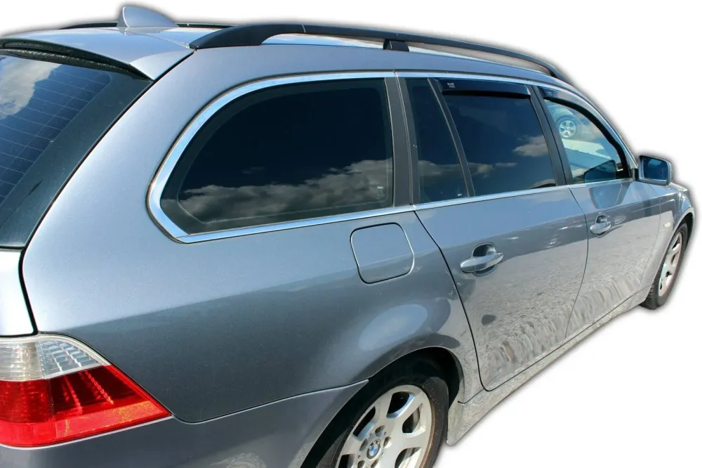 Vindavviser Bmw 5-serie (E61) Touring / sett 4 stk. (2004-2010) – PMMA Plexiglass | Heko