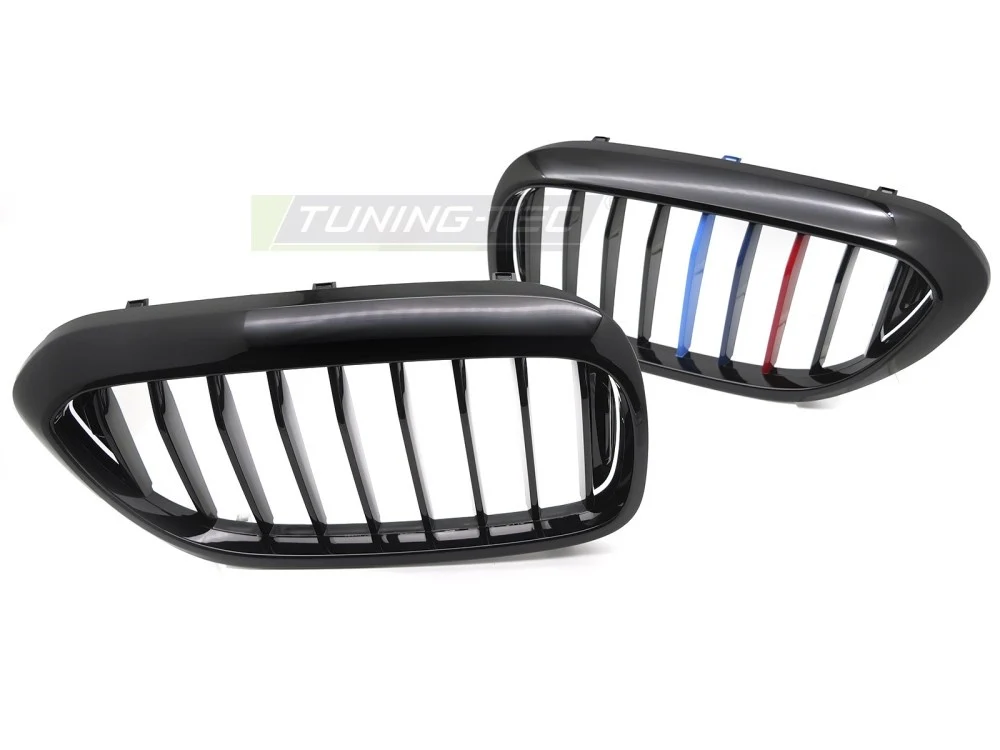 Grill BMW 5 Serie (G30/G31/F90) 17-23 - Blank Svart Tri-Colour