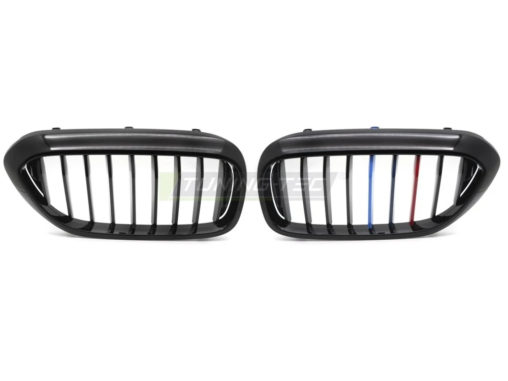Grill BMW 5 Serie (G30/G31/F90) 17-23 - Blank Svart Tri-Colour