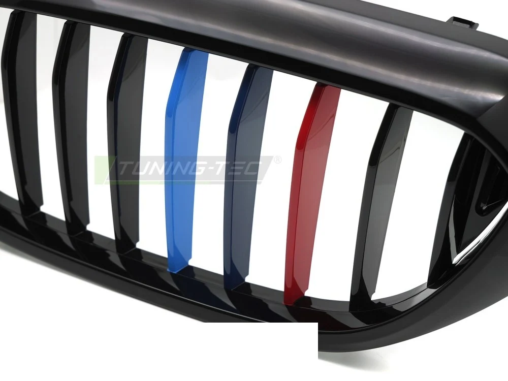 Grill BMW 5 Serie (G30/G31/F90) 17-23 - Blank Svart Tri-Colour